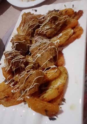 صورة لوصفة لحم مفور🤩🤤😋 مع تتبيلة بطاطا 🍟