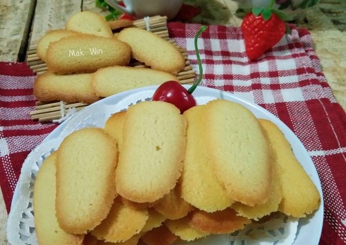 Recipe: Yummy Lidah kucing Tanpa cetakan