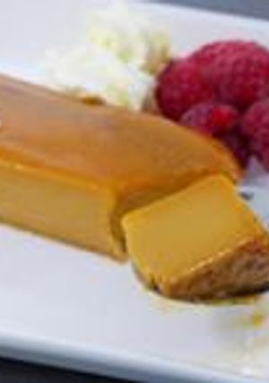 Una foto de Flan