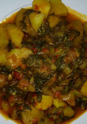 A picture of Potatoes porridge.