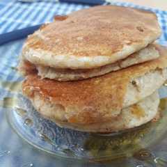Una foto de Panqueques de avena y almendras