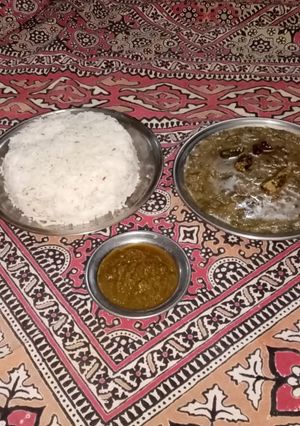 A picture of Ghotwan Sag(Dal Palak).