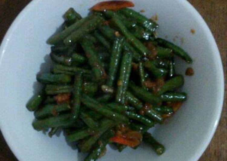 Resep Tumis kacang panjang pedas manis, Bikin Ngiler