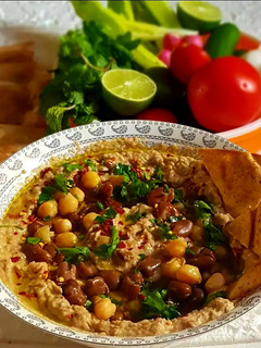 صورة لوصفة فول مدمس بالخلطة اللبنانية
