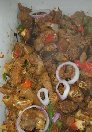 A picture of Nkwobi Meat.