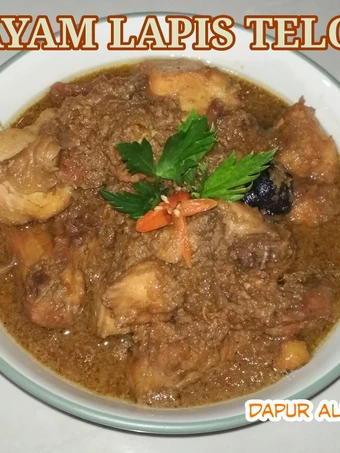 Langkah Gampang Membuat Resep Ayam lapis telor yang  Bikin Ketagihan Anti Ribet, Uenak Banget