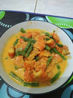 Foto resep Gulai udang kacang panjang