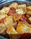 Đậu hũ kho chao/cà chua