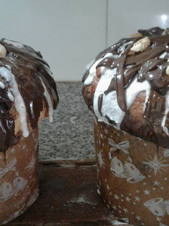 Una foto de Pan dulce de chocolate y frutos secos