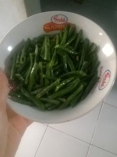Foto resep Tumis kacang panjang pedas
