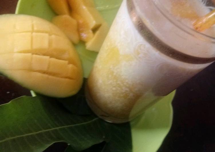 Langkah Mudah untuk Menyiapkan 166. Korean Fresh Mango Milk yang Sempurna