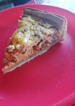Una foto de Quiche de carne y champiñón