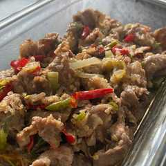 A picture of Beef slice spicy simple.