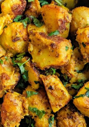 A picture of Yummy Arbi curry.