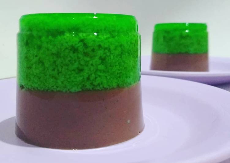 Cara Gampang Membuat Puding Lumut Coklat, Bisa Manjain Lidah