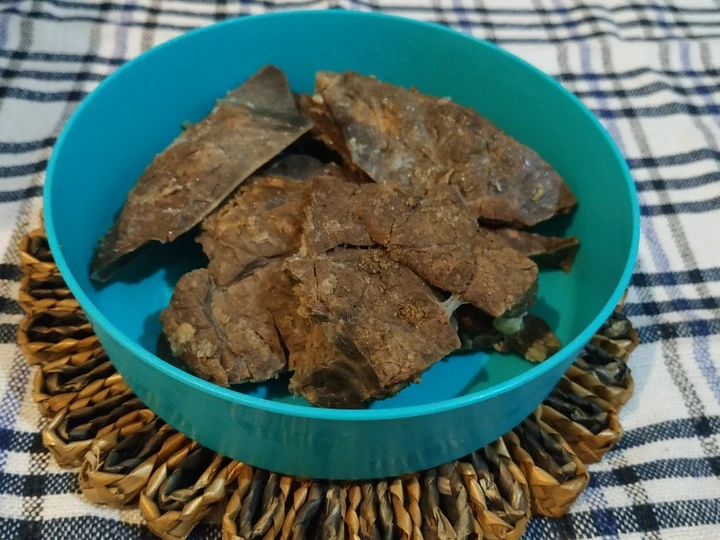 Cara Mudah Membikin Resep Paru ungkep siap goreng... yang Uenak Anti Ribet, Lezat