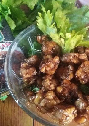 Foto resep Tempe saori saus lada hitam