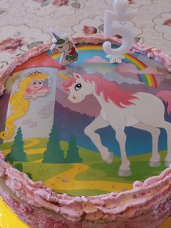 Málnakrémes szülinapi torta #gluténmentes #tejmentes recept fotója