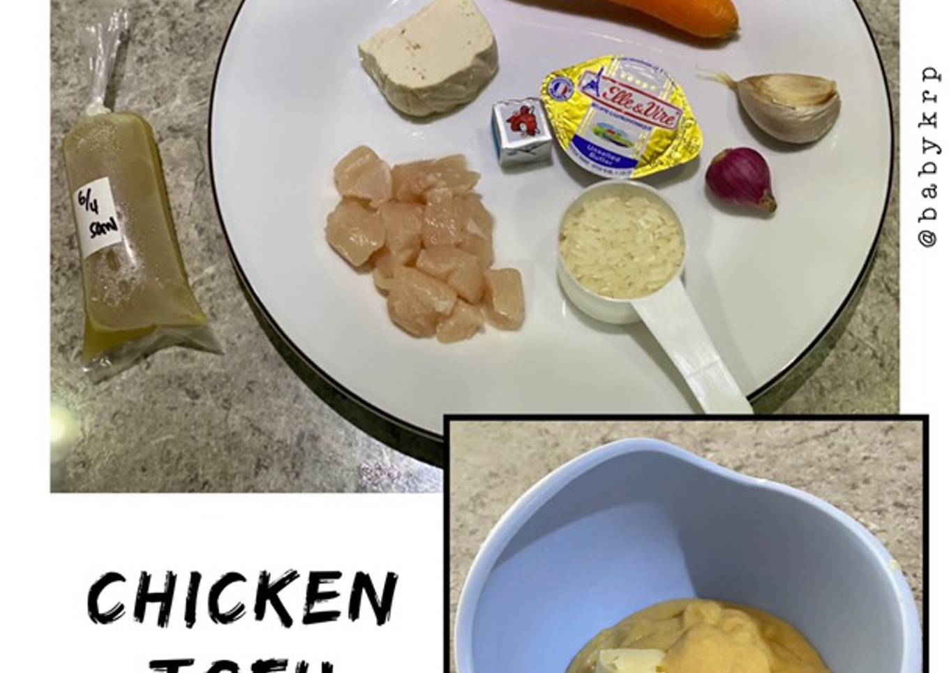 Mpasi 6 bulan: bubur ayam tahu