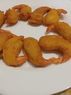 Una foto de Langostinos rebozados en freidora de aire o Airfryer
