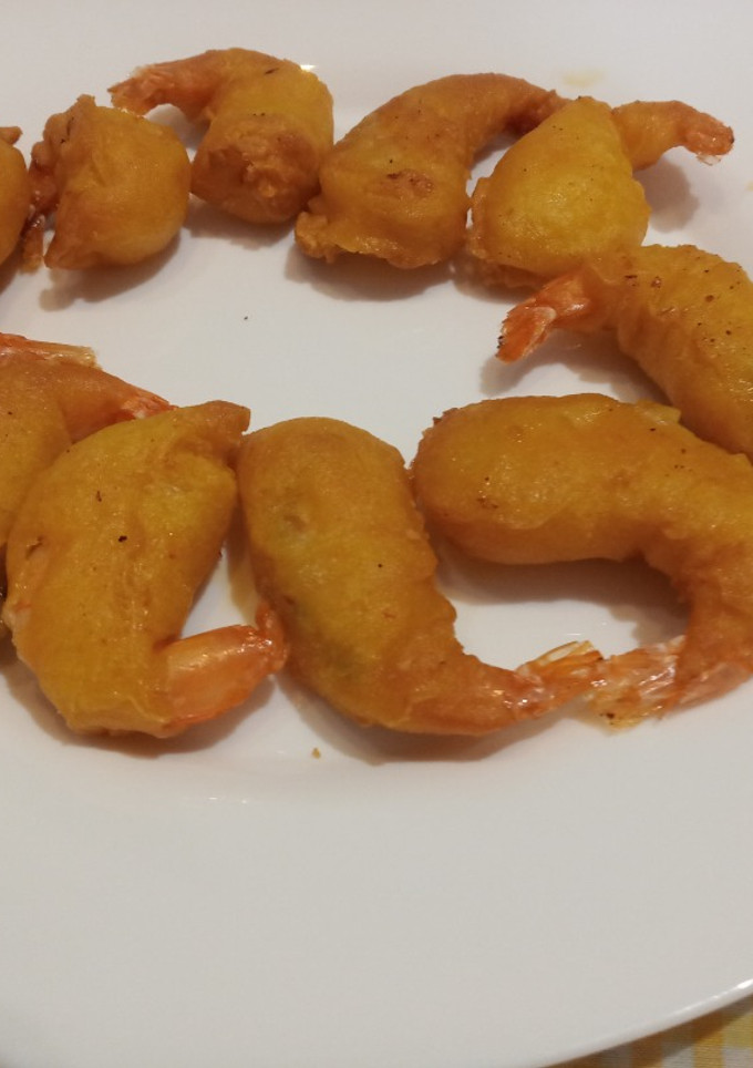 Una foto de Langostinos rebozados en freidora de aire o Airfryer