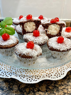 Una foto de Muffin corazón “tartufos de coco”