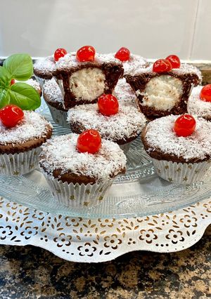 Una foto de Muffin corazón “tartufos de coco”