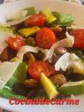 Ensalada de Espinacas y Champiñones muy Colorida