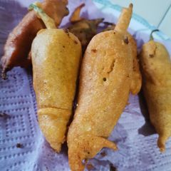 A picture of Chattpatey pakorey.
