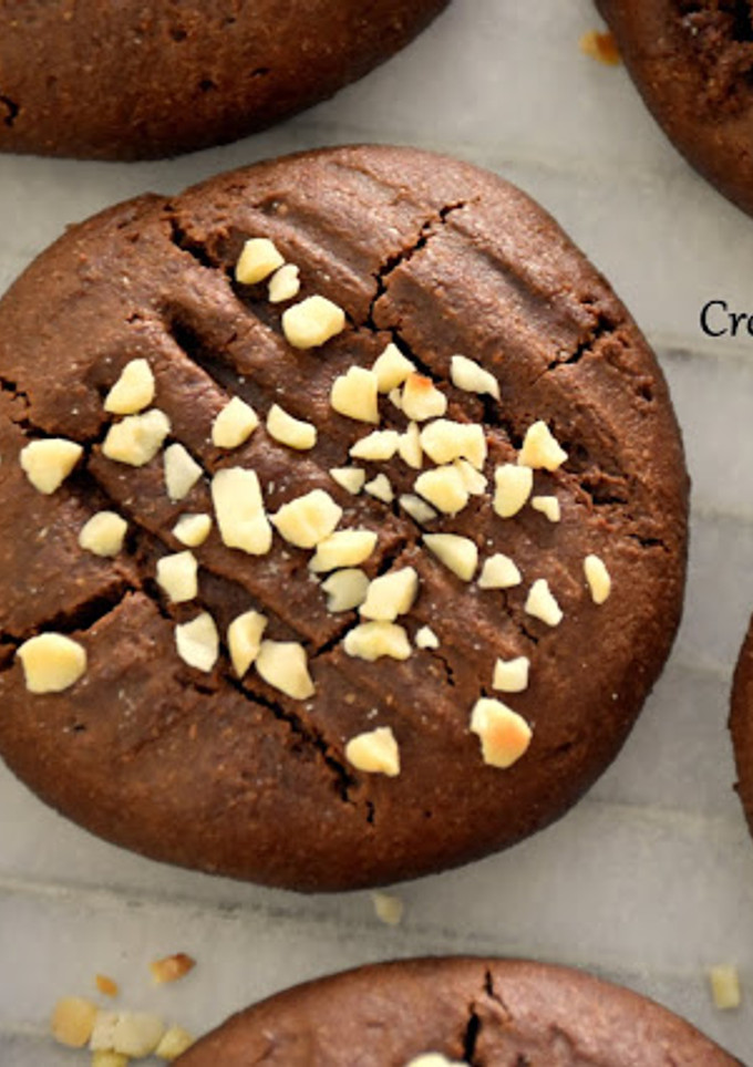 Una foto de Galletas de harina de garbanzos y chocolate