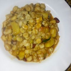 A picture of Githeri with matoke#authormarathon.
