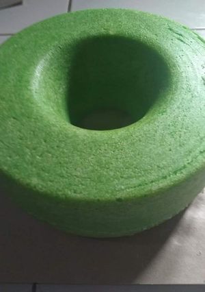 A picture of Pandan cake(bolu pandan).
