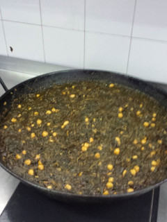 Una foto de Espinacas con garbanzos