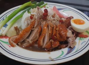 รูปของ ข้าวหน้าเป็ด /kao na ped / roasted duck with rice