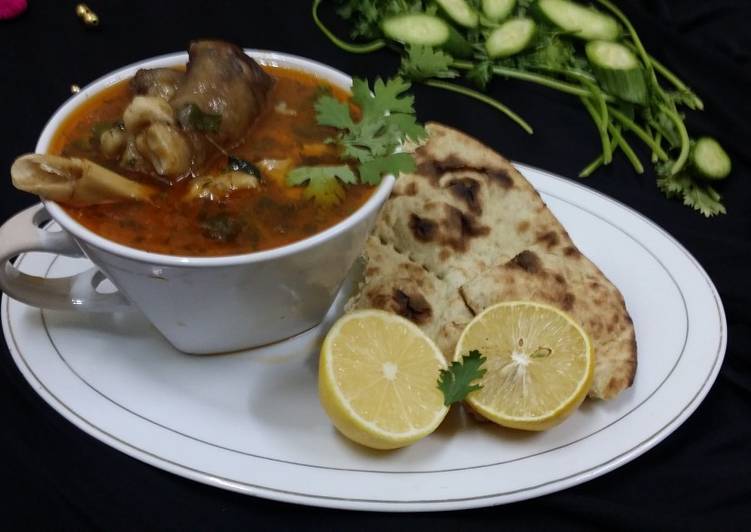 How to Prepare Favorite Hyderabadi Nahari/Hyderabadi Goat Head and Trotters Stew