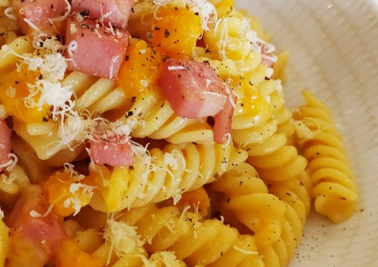 Easiest Way to Prepare Fatto in casa Fusilli,zucca e mortadella