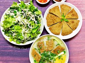 Hình của món Bún Chả Cá Nha Trang.