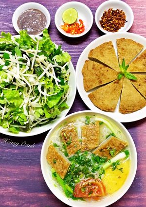 Hình của món Bún Chả Cá Nha Trang.