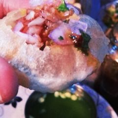 A picture of Semolina golgappe.