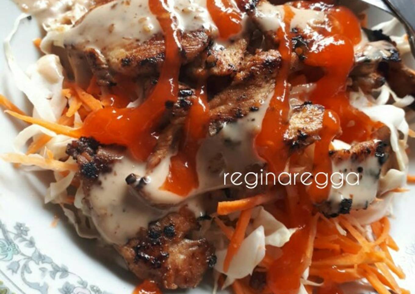 Ayam Panggang Acar Mayo (Menu Diet Ringan)
