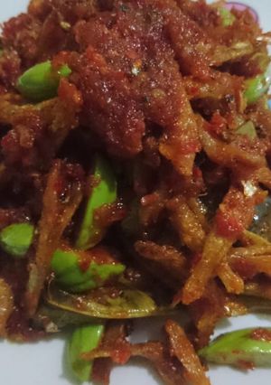 Foto resep Sambal teri asin pete