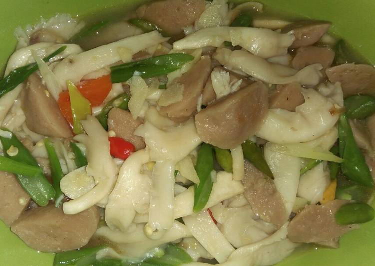 Tumis jamur baso