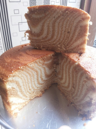 Resep Cake zebra putih telur Rumahan