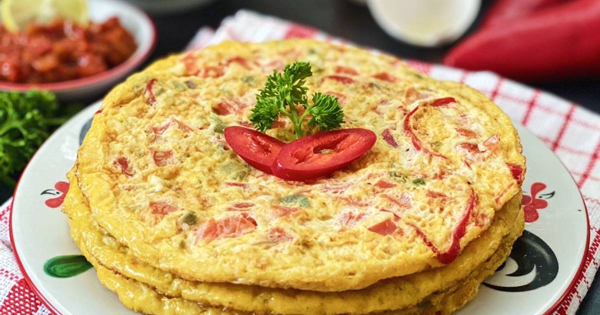 Telur Tomat (Egg Tomato Omelette) Recipe by jenscookingdiary Cookpad