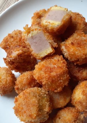 Foto resep Nugget Sosis Telur Sederhana