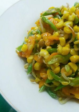 Foto resep Tumis Jagung, buncis, toge, dan kol