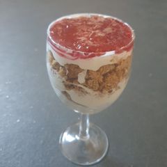 A picture of Lazy layered Cheesecake.