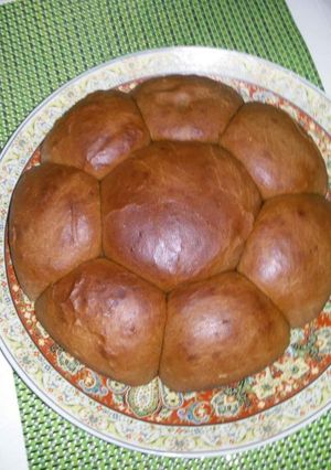 A picture of Soft milky mocha buns.