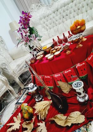 عکسی از دستور میز یلدایی