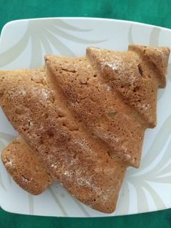 Una foto de Budín navideño